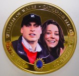 5.452 COOK ISLANDS PRINCE WILLIAM CATHERINE MIDDLETON 1 DOLLAR 2011 PROOF COLOR