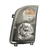 Far VW Crafter, 06.2013-04.2017, partea Stanga, electric, tip bec H7+H7, cu lumini de zi, cu motoras, Hella