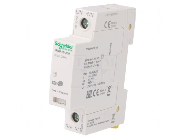 Limitator de Supratensiuni Tip 2 1P pentru Șină DIN IP20