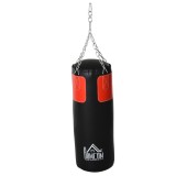 HOMCOM Set Sac Box cu Manusi 16 kg, 120 cm Negru Rosu