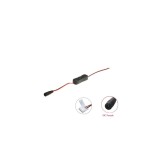 Intrerupator LED Stip 8mm, cu 2 pini, LED singura culoare-Culoare Negru