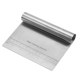 Racleta inox pentru aluat gradata, 15x11 cm