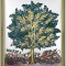 Copacul Vietii argint color 19x26 cm