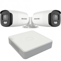 Kit - Sistem Supraveghere Video ColorVU HIKVISION - 2 camere