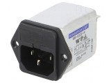 Conector alimentare AC 2A 250VAC IEC 60320 RIR0222H