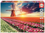 Puzzle 1500 piese Tulips Landscape, Educa