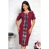 Rochie de ocazie Divi Bordo - 46Marimea