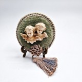 Cumpara ieftin 2 ingerasi din ceramica decor de perete vintage
