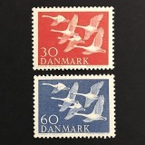 Danemarca 1956 - Pasari, serie neuzata