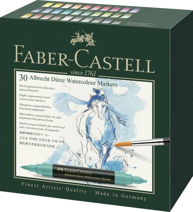 Set markere solubile Faber-Castell Albrecht Durer, 30 buc
