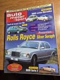 revista auto pro aprilie 1998 - rolls royce , bmw seria 3 , daewoo tico , audi A6 , jeep 4x4 , moto