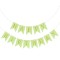 Banner Happy Birthday, Ghirlanda, 2.5m x 17cm, Verde, Ropet