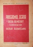 PROGRAMUL AGRAR SOCIAL - DEMOCRAT