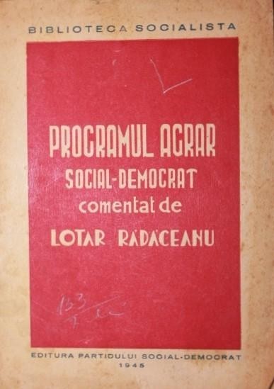 PROGRAMUL AGRAR SOCIAL - DEMOCRAT