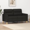 Gossi canapea cu 2 locuri, negru, 120 cm, material textil