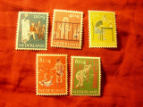 Serie Olanda 1959 - Pentru copii - 5 valori, Nestampilat