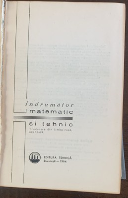 Indrumator matematic si tehnic foto