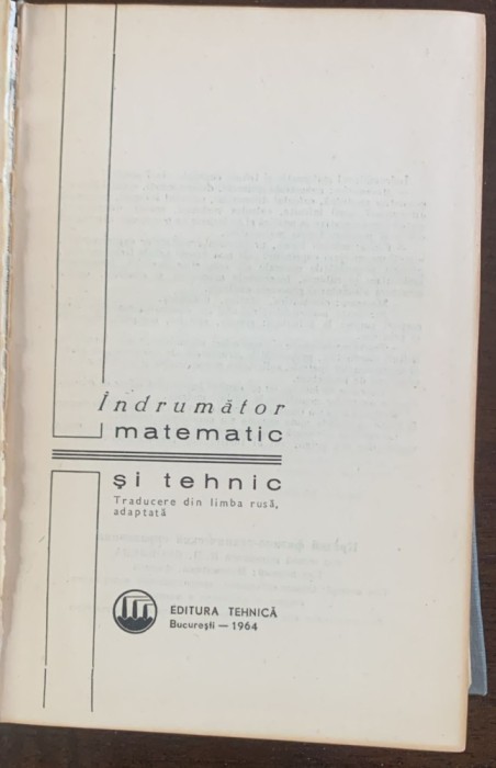 Indrumator matematic si tehnic