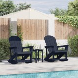 vidaXL Fotolii Adirondack Marmite 2 pcs Bleumarin 73.5 x 92 x 90 cm
