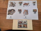 WWF - FAUNA (leopard ) - TIMBRE + FDC -uri, Nestampilat