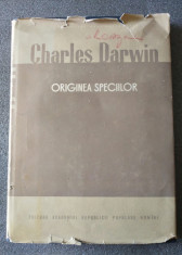 Charles Darwin - Originea speciilor (Ed. Academiei, 1957; ed. Vasile D. Mirza) foto