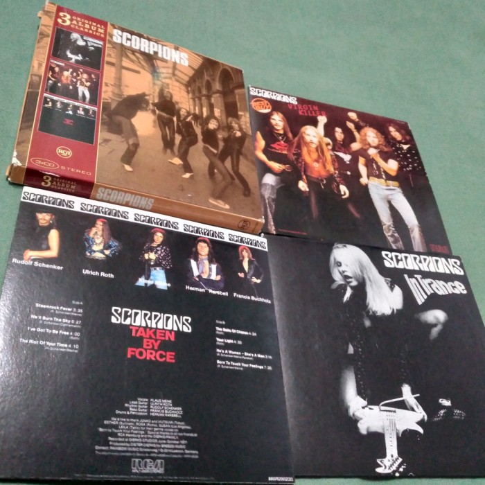 SET BOX 3 CD ORIGINAL ALBUM CLASSICS SCORPIONS RAR !!! ORIGINAL SONY