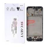 LCD+Touchscreen cu Rama Samsung Galaxy M30S / M307 BLACK Original Service Pack