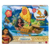 Disney princess set barca canoe a lui moana si aventuri in ocean 38cm