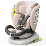 Scaun auto Tweety Plus iSize Buf Boof LightPink cu isofix Rotativ 360 grade Pozitie Somn Top Tether 0-36 kg 40-150 cm