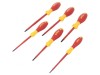 Kit Șurubelnițe Izolate 1kVAC Phillips și Plate 6 Bucăți, WIHA