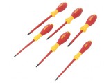 Kit Șurubelnițe Izolate 1kVAC Phillips și Plate 6 Bucăți, WIHA