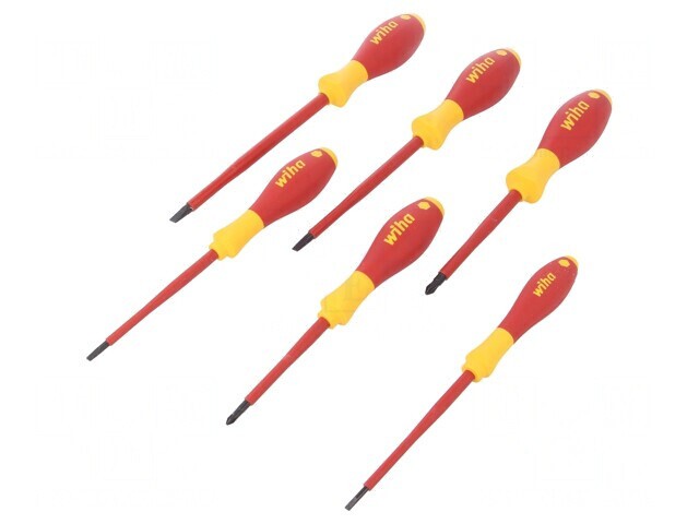 Kit Șurubelnițe Izolate 1kVAC Phillips și Plate 6 Bucăți