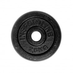 Disc Greutate fier inSPORTline Castblack 2,5kg/30mm FitLine Training