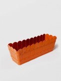 Jardiniera rustic, STERK, 60X12X13.5 cm, Plastic Maro