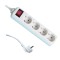 Prelungitor cu 4 prize, 3.0mx1.5mm, cu intrerupator, Makalon, 700758
