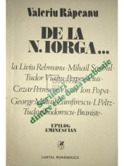 Valeriu Rapeanu - Scriitori dintre cele doua razboaie mondiale (Editia: 1986)