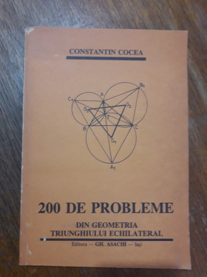 200 de probleme din geometria triunghiului echilateral - C. Cocea / R5P1S foto