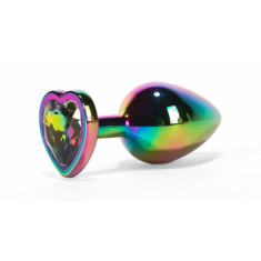 Rainbowheart - Dop anal, multicolor, 8.2 cm