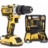 Masina de gaurit si insurubat 36V cu 2 acumulatori 5Ah si incarcator, 69 acesorii, mandrina 13mm, trusa tip valiza Campion&reg;