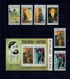 Togo 1976 - Picturi, Toulouse-Lautrec, serie si colita neuzata