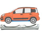 Prag metalic Fiat Panda (319), 05.2012-, partea Stanga, forma de potrivire pentru piloni, Aftermarket, Rapid
