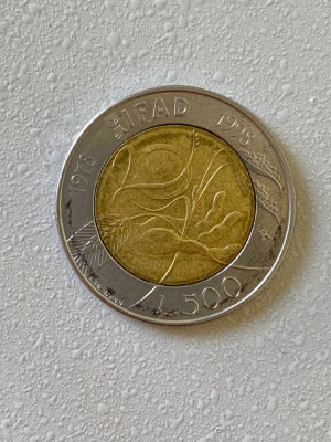 Moneda 500 LIRE - 500 lira - Italia - 1998 - KM 193 (178) foto