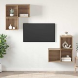 Cumpara ieftin Set comoda TV 4 buc. 37 x 37 x 72 cm Stejar Artizanal