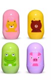 Cumpara ieftin Set 4 piese pentru ingrijirea unghiilor bebelusului Drool (Model: Urs Galben)