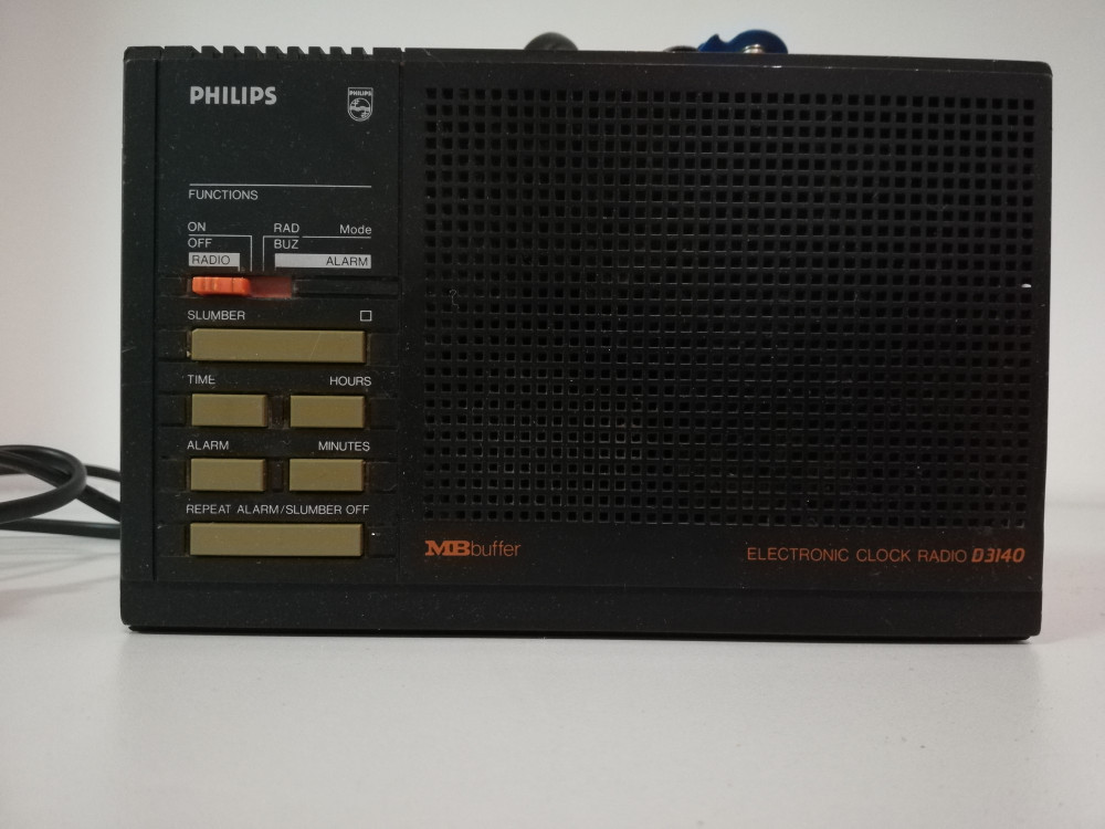 Radio/Tuner PHILIPS D3140/62R cu Alarma - Impecabil/Vintage/Rar/RFG, Analog  | Okazii.ro