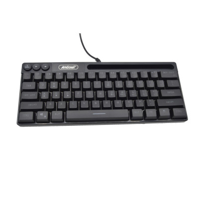 Tastatura gaming cu suport telefon/ tableta QK501, RGB foto