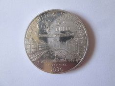 Rara! Italia 5 Euro 2004 argint 925 Proof Camp.Mondial de fotbal Germania 2006 foto