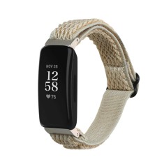 Curea Kwmobile pentru Fitbit Inspire 2/Inspire HR, Bej, Nylon, KWM0000250I002C foto
