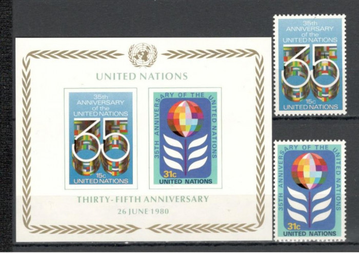 O.N.U.New York.1980 35 ani ONU SN.376