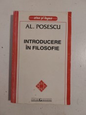 Al. Posescu - Introducere in filosofie foto